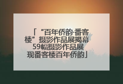 “百年侨韵·番客楼”摄影作品展揭幕 59幅摄影作品展现番客楼百年侨韵