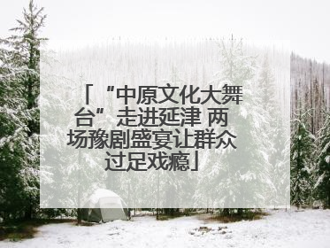 “中原文化大舞台”走进延津 两场豫剧盛宴让群众过足戏瘾