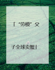 “劳模”父子全球卖蟹