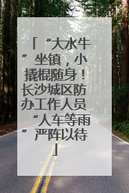 “大水牛”坐镇，小撬棍随身！长沙城区防办工作人员“人车等雨”严阵以待