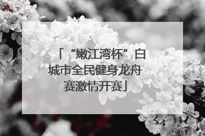“嫩江湾杯”白城市全民健身龙舟赛激情开赛