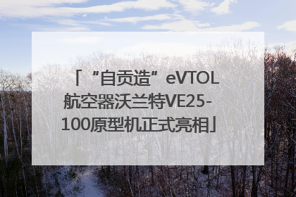 “自贡造”eVTOL航空器沃兰特VE25-100原型机正式亮相