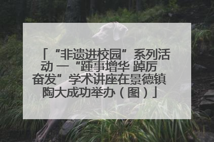 “非遗进校园”系列活动 一“踵事增华 踔厉奋发”学术讲座在景德镇陶大成功举办（图）