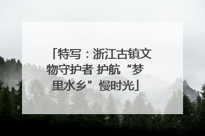 特写：浙江古镇文物守护者 护航“梦里水乡”慢时光