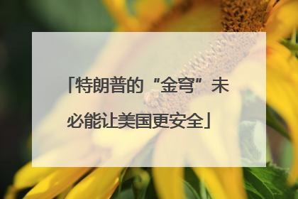 特朗普的“金穹”未必能让美国更安全