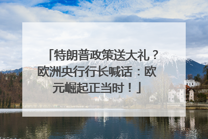 特朗普政策送大礼？欧洲央行行长喊话：欧元崛起正当时！