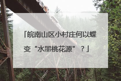 皖南山区小村庄何以蝶变“水墨桃花源”？
