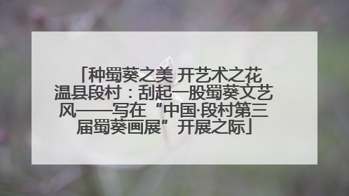 种蜀葵之美 开艺术之花 温县段村：刮起一股蜀葵文艺风——写在“中国·段村第三届蜀葵画展”开展之际