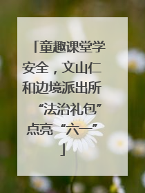 童趣课堂学安全，文山仁和边境派出所“法治礼包”点亮“六一”