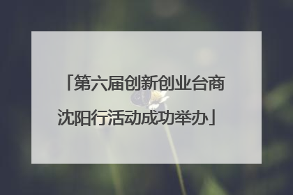 第六届创新创业台商沈阳行活动成功举办