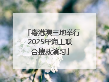 粤港澳三地举行2025年海上联合搜救演习