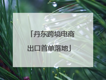 丹东跨境电商出口首单落地