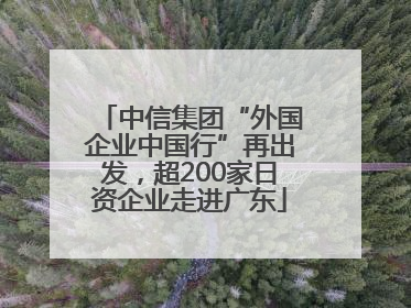 中信集团“外国企业中国行”再出发，超200家日资企业走进广东