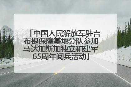 中国人民解放军驻吉布提保障基地分队参加马达加斯加独立和建军65周年阅兵活动