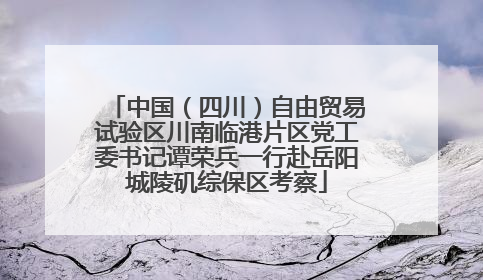 中国（四川）自由贸易试验区川南临港片区党工委书记谭荣兵一行赴岳阳城陵矶综保区考察