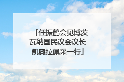 任振鹤会见博茨瓦纳国民议会议长凯奥拉佩采一行