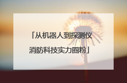 从机器人到探测仪 消防科技实力圈粉