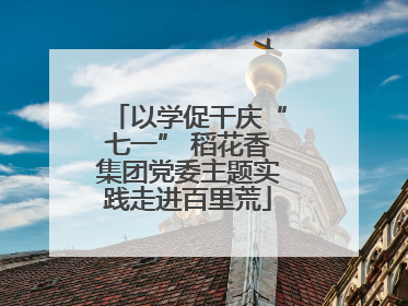 以学促干庆“七一” 稻花香集团党委主题实践走进百里荒