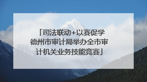 司法联动+以赛促学 德州市审计局举办全市审计机关业务技能竞赛