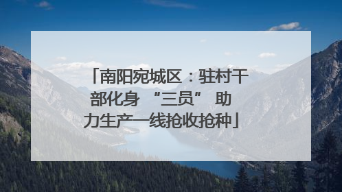 南阳宛城区：驻村干部化身 “三员” 助力生产一线抢收抢种