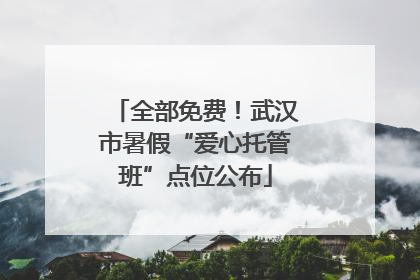 全部免费！武汉市暑假“爱心托管班”点位公布