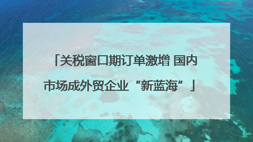 关税窗口期订单激增 国内市场成外贸企业“新蓝海”
