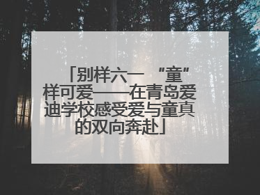 别样六一 “童”样可爱——在青岛爱迪学校感受爱与童真的双向奔赴