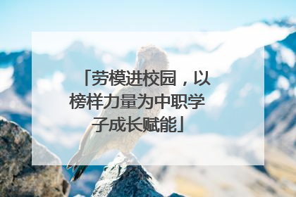 劳模进校园，以榜样力量为中职学子成长赋能