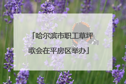 哈尔滨市职工草坪歌会在平房区举办