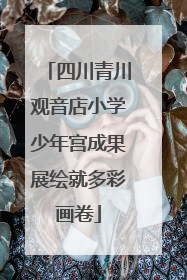 四川青川观音店小学少年宫成果展绘就多彩画卷