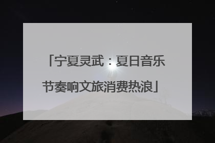 宁夏灵武：夏日音乐节奏响文旅消费热浪