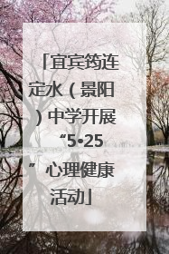 宜宾筠连定水（景阳）中学开展“5•25”心理健康活动