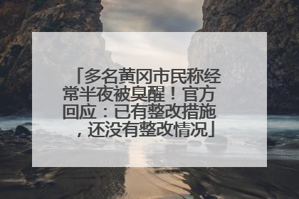 多名黄冈市民称经常半夜被臭醒！官方回应：已有整改措施，还没有整改情况