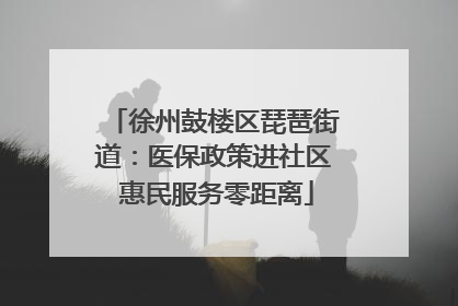 徐州鼓楼区琵琶街道：医保政策进社区 惠民服务零距离