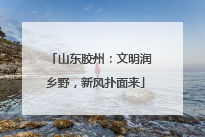 山东胶州：文明润乡野，新风扑面来