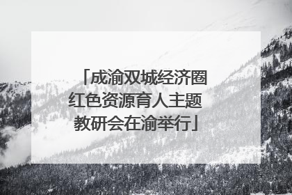 成渝双城经济圈红色资源育人主题教研会在渝举行