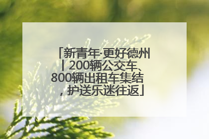 新青年·更好德州丨200辆公交车、800辆出租车集结，护送乐迷往返