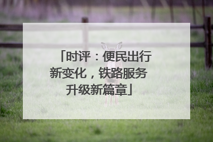 时评：便民出行新变化，铁路服务升级新篇章