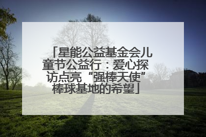 星能公益基金会儿童节公益行：爱心探访点亮“强棒天使”棒球基地的希望
