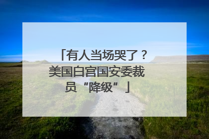 有人当场哭了？美国白宫国安委裁员“降级”