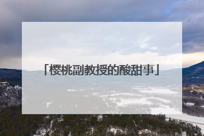 樱桃副教授的酸甜事