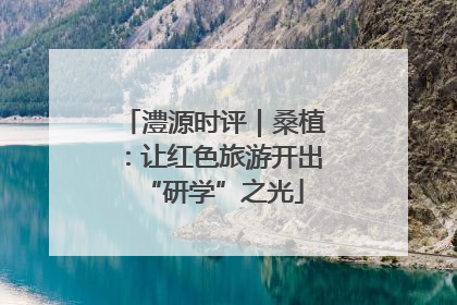 澧源时评｜桑植：让红色旅游开出“研学”之光