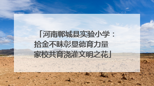 河南郸城县实验小学：拾金不昧彰显德育力量 家校共育浇灌文明之花