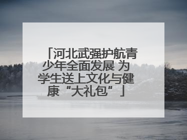 河北武强护航青少年全面发展 为学生送上文化与健康“大礼包”