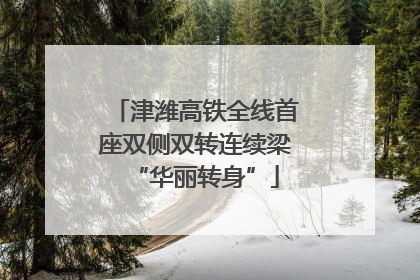 津潍高铁全线首座双侧双转连续梁“华丽转身”