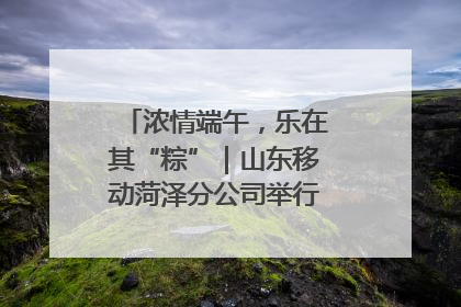 浓情端午，乐在其“粽”｜山东移动菏泽分公司举行端午节主题活动