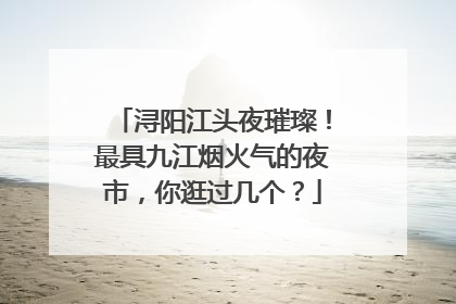 浔阳江头夜璀璨！最具九江烟火气的夜市，你逛过几个？