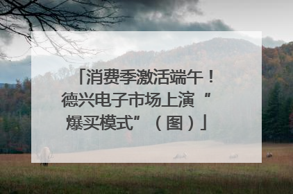 消费季激活端午！德兴电子市场上演“爆买模式”（图）