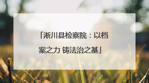 淅川县检察院：以档案之力 铸法治之基