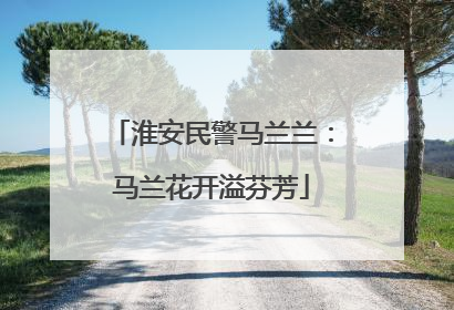 淮安民警马兰兰：马兰花开溢芬芳